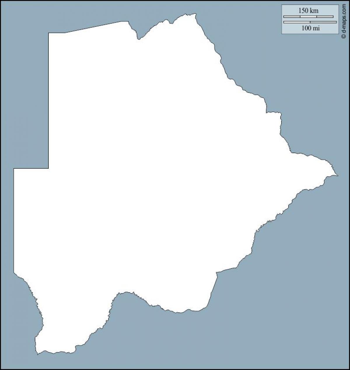 kaart Botswana kaart ülevaade